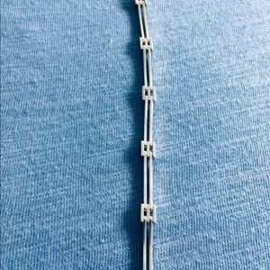 Sterling Silver Textured Link Bracelet